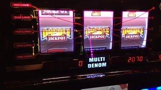 •Double Jackpot 7's Slot Machine Part-1 • Live Play • Nice Win •