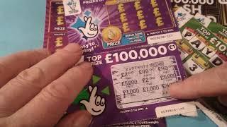 Wow! It's the Big Scratchcard Game..Millionaire Monopoly..Instant Millionaire..Goldfever .£250,00 .