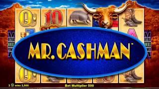 LONGHORN DELUXE Video Slot Casino Game with a MR CASHMAN SUITCASE BONUS
