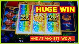 HUGE WIN! Pots O'Luck Slot - MAX BET BONUSES!