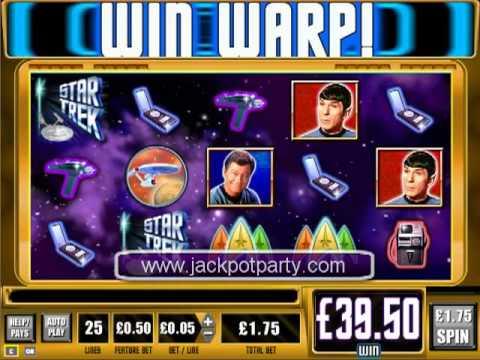 £316.00 SUPER BIG WIN (180 X STAKE) STAR TREK RED ALERT ™ SLOT GAME AT JACKPOT PARTY®