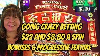 RISING FORTUNES BONUSES ON $22 & $8.80 SPINS!