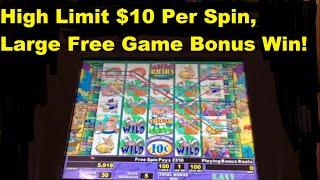 High Limit $10 Per Spin Stinkin Rich - Please Subscribe