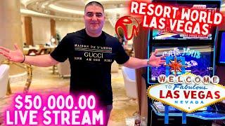 ⋆ Slots ⋆$50,000 Live Slot Play At RESORT WORLD LAS VEGAS