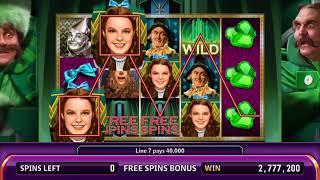 THE WIZARD OF OZ: EMERALD CITY Video Slot Casino Game with an OFF TO SEE THE WIZARD FREE SPIN  BONUS