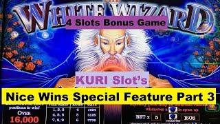 •KURI Slot’s Nice Wins Special Feature Part 3 •4 of Slot machine bonus games•$2.40~5.00 Bet