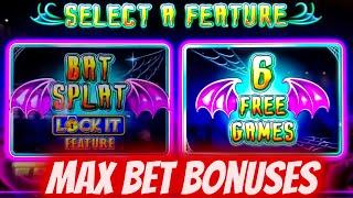 Max Bet Bonuses On Cats hats & More Bats Slot Machine - BIG WIN On Lock It Link | SE-10 | EP-23