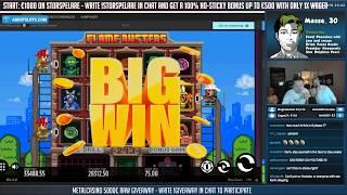 Flame Busters BIG WIN - Online slots - Huge win - CASINO