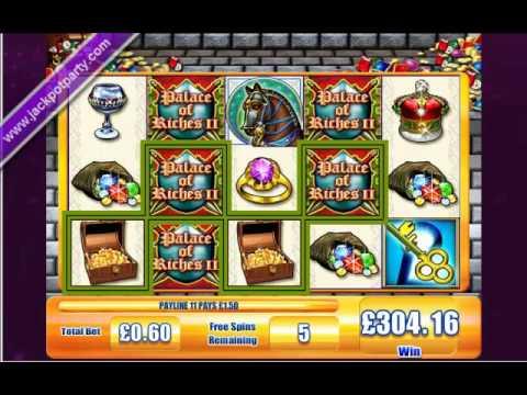 £307 MEGA BIG WIN (511:1) ON PALACE OF RICHES II™ ONLINE SLOT GAME AT JACKPOT PARTY®