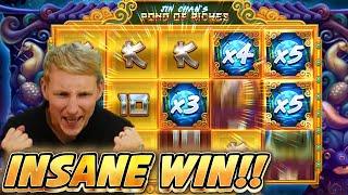INSANE WIN! JIN CHANS POND OF RICHES BIG WIN - CASINO Slot from CasinoDaddys LIVE STREAM