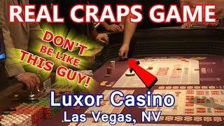 NEWBIE ALERT @ CRAPS TABLE - Live Craps Game #14 - Luxor Casino, Las Vegas, NV - Inside the Casino