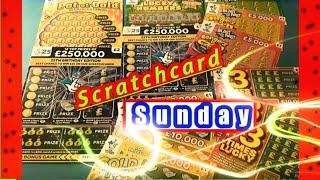 •Scratchcard•Lucky Numbers•£250,000 Blue•Pot of Gold•3 Times Lucky•Gold Tripler•
