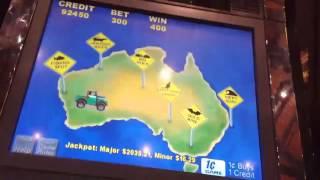Going for 7th major jackpot on Outback Jack slot.. Max bet bonuses and card features. Part 1.