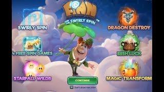 Finn and the Swirly Spin Online Slot from NetEnt with 4 Free Spins Bonus Rounds