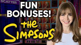 The Simpsons Slot Machine! Max Bet BONUSES!