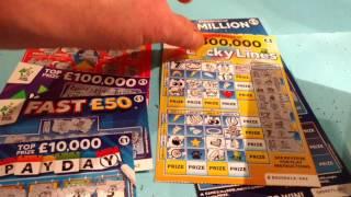 More Scratchcards....MILLIONAIRE 7's..TRIPLE PAYOUT..LUCKY LINES..PAYDAY and others