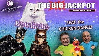 Raja's BIG Win On Kitty Glitter | Followed By Brian Of Denver's Chicken Dance! •