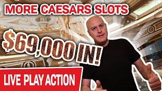 ⋆ Slots ⋆ $69,000 IN! MORE CAESAR’S PALACE SLOT MACHINES ⋆ Slots ⋆ Raising The Stakes LIVE in Vegas!