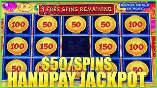 HIGH LIMIT Lightning Link Happy Lantern HANDPAY JACKPOT⋆ Slots ⋆️$50 Bonus Round Slot Machine Casino