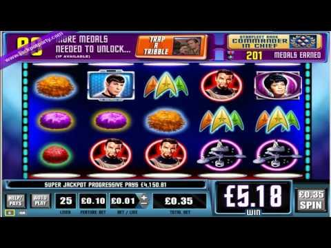 SUPER JACKPOT PARTY PROGRESSIVE WIN (12,080 X STAKE) ON TROUBLE WITH TRIBBLES™ SLOT GAME