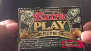 Brand New... New Jersey lottery Extra Play Scratch Off Winner