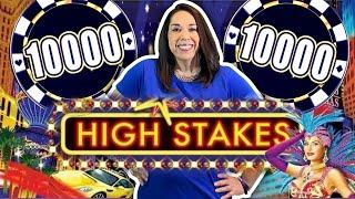 TOOK MOM IN THE HIGH LIMIT ROOM AND SHE HITS A BIG WIN !