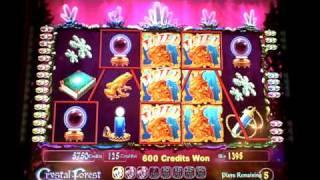 Crystal Forest slot machine bonus win at Mt. Airy casino
