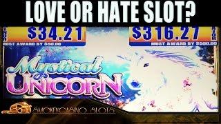 Mystical Unicorn LOVE or HATE Slot Machine - Big Win
