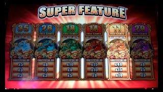 5 Frogs Slot Machine Bonus - SUPER FEATURE Free Games - BIG WIN (#1)