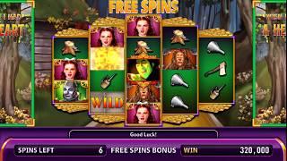 THE WIZARD OF OZ: WISH I HAD A HEART Video Slot Casino Game with a TIN MAN FREE SPIN BONUS