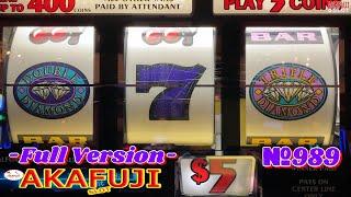Full Version⋆ Slots ⋆ Triple Double Diamond Slot @ Barona Casino Akafuji Slot 赤富士スロット【ジャックポットを取るまでのフルバージョン版】