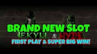JEKYLL AND HYDE (PLAYTECH) SUPER BIG WIN & LIVE PLAY TRIGGERS.  BRAND NEW SLOT!