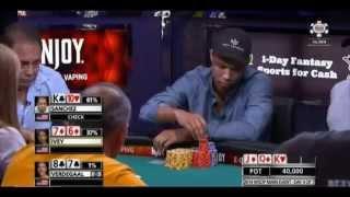 World Series Of Poker 2014 Main Event - Phil Ivey Playing Position Perfectly (WSOP 2014)