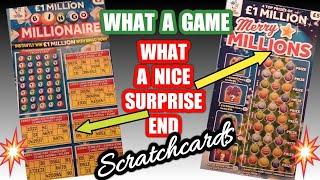 Smashing Scratchcard game..Millionaire Bingo.Merry Millions. BEE LUCKY.Winter Wonderlines
