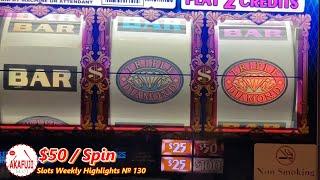 Slots Weekly Highlights for You who are busy #130⋆ Slots ⋆ High Limit Top Dollar Triple Diamond, GEMS Slot