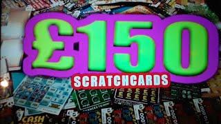 £150 SCRATCHCARDS..SUNDAY MEGA GAME.. MMMMMMMMM