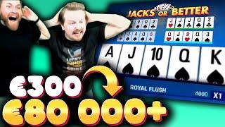 €80.000 MAX WIN VIDEO POKER (OUR BIGGEST WIN EVER)