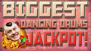 •MY BIGGEST JACKPOT EVER! •on Dancing Drums • $88 BONU$ • | The Big Jackpot