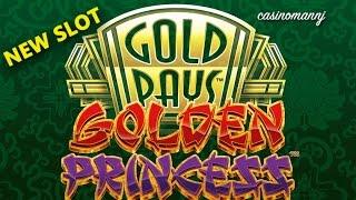 NEW SLOT! Golden Princess Slot - Progressive Win - Slot Machine Bonus