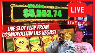 ⋆ Slots ⋆LIVE! Slot Play (HUGE WIN!) From Cosmopolitan Las Vegas! High Limit Dragon Link