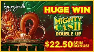 BONUS AFTER BONUS! Mighty Cash Double Up Money Dragon Slot - AWESOME SESSION!