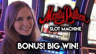 AWESOME Monty Python Slot Machines!!! BIG WIN!!! BONUSES!!!