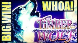 •SUPER BIG WIN RUN!• WONDER 4 WONDER WHEEL | TIMBER WOLF DELUXE JACKPOT!? Slot Machine Bonus