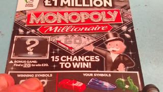 MONOPOLY.Scratchcards..100,000 Red..250,000 Blue..CASH VAULT..LUCKY LINES..