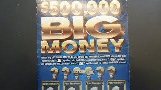 $500,000 Big Money Instant Scratchcard Lottery Ticket