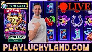 • LIVE SLOTS • NEW Slot Machines $1,000SC on LuckyLand Social Casino Slots •BCSlots #ad