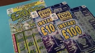 NEW Scratchcards out........."£20,000..Jackpot   and.... Instant £100...
