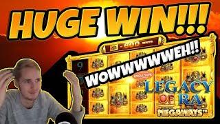 MASSIVE WIN! Legacy of Ra Megaways BIG WIN - Epic Win on Casino games EXCLUSIVE on Party