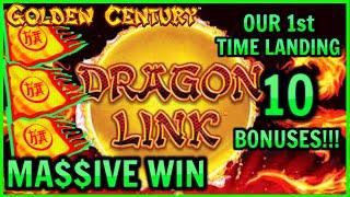 HIGH LIMIT Dragon Link Golden Century MASSIVE WIN W/ HANDPAY JACKPOTS (10) Bonus Rounds Slot Machine