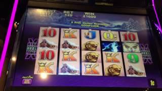 Timberwolf Slot Machine! FREE SPIN BONUS! ~ BIG WIN ~ HAND PAY!!! • DJ BIZICK'S SLOT CHANNEL